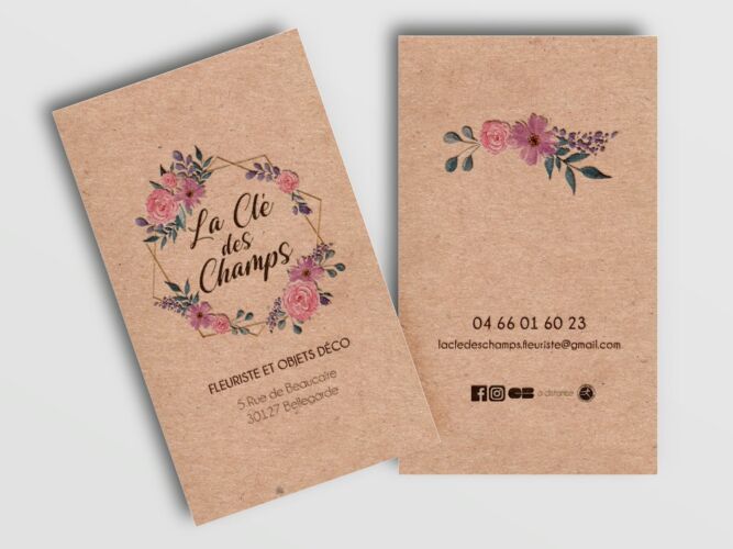 Cartes de visite La Clé des Champs