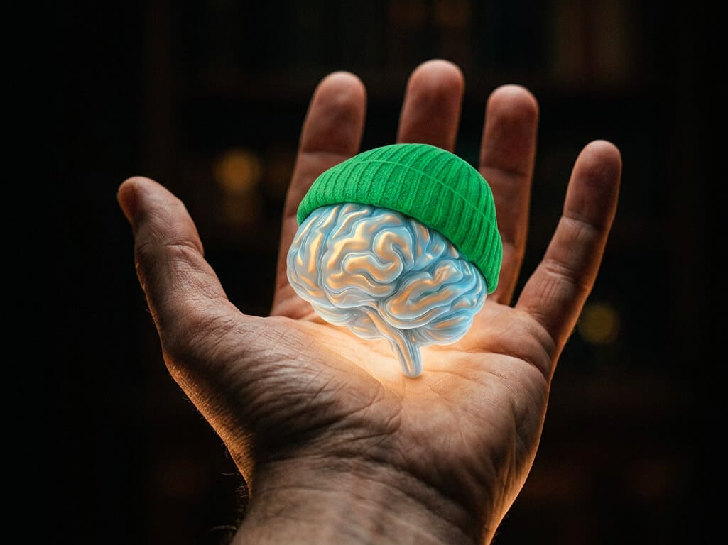 Main tenant cerebro. l'assistant intelligence artificielle de Stardust Communication