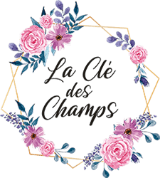Logo La Clé des Champs maison et clé — création graphique, creation web, photo et video par Stardust Communication