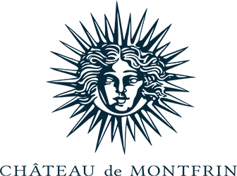 Logo Chateau de Montfrin soleil rayonnant — création web par Stardust Communication