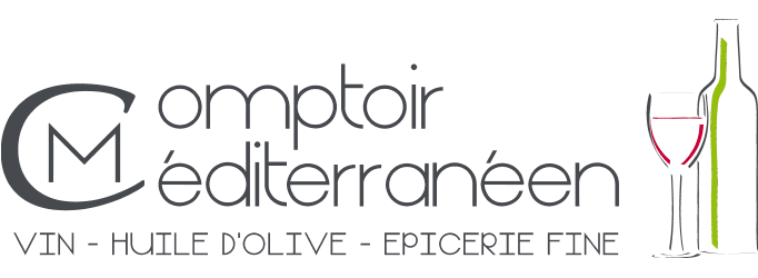 Logo Comptoir Méditerranéen épicerie fine vins — Photos, videos, graphisme et web par Stardust Communication